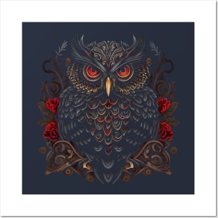 Owl Ornament Posters and Art